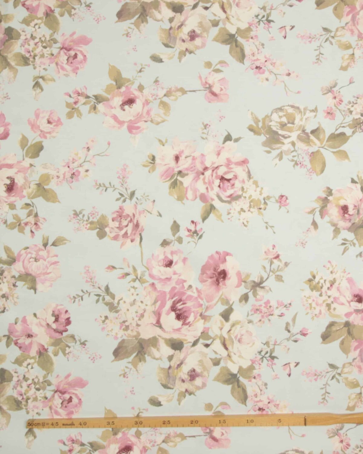 Lyseblå med blomster - Boligtekstil - Billede 3