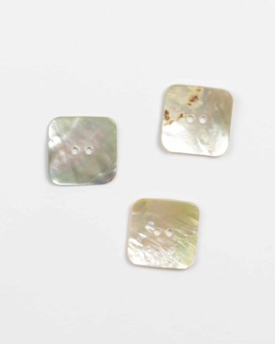 Natur, firkantet - Perlemor 22 mm