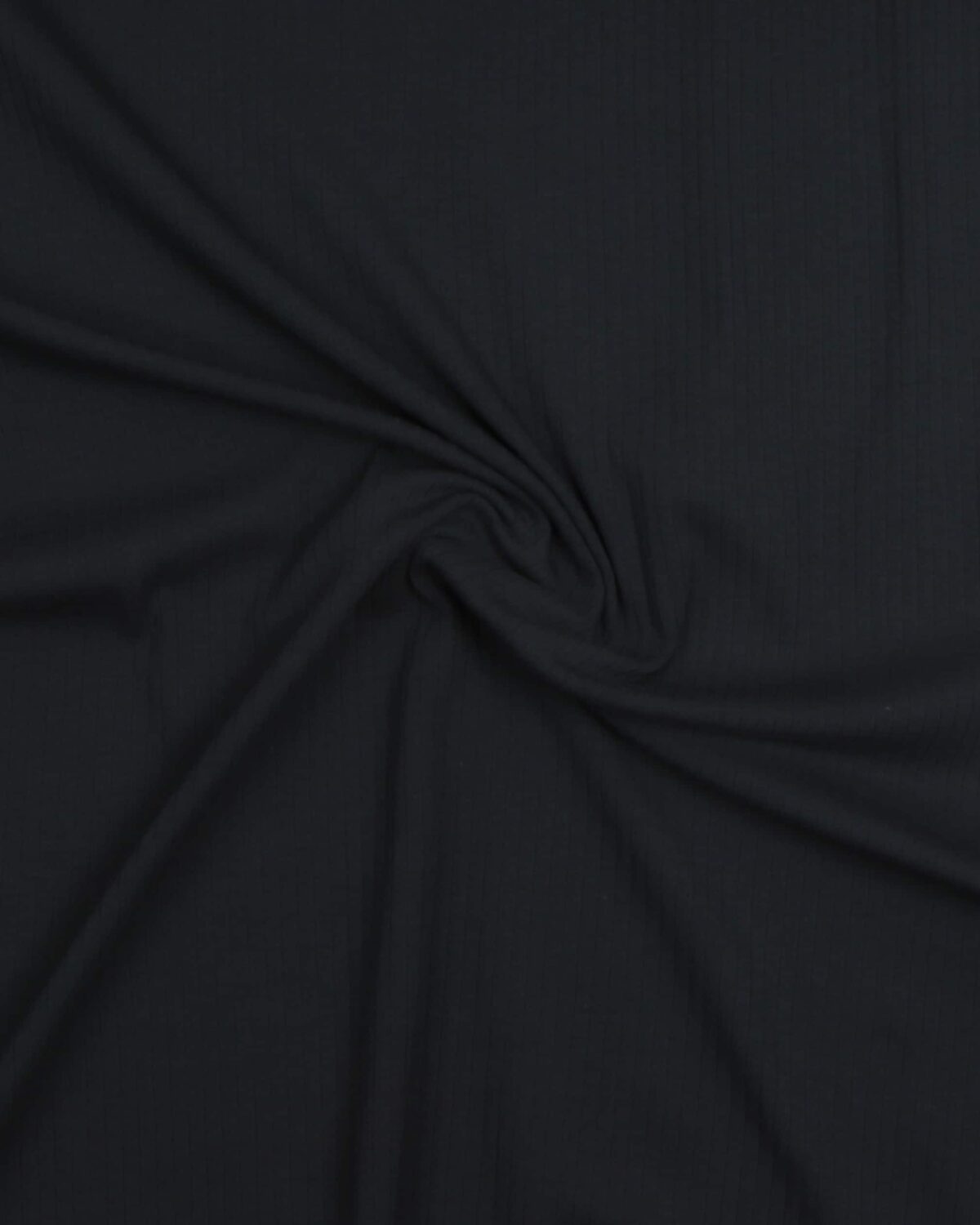 Mørkeblå - Bredriflet rib jersey