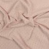 Gammelrosa med lille broderet blomst - Double Gauze/musselin stof