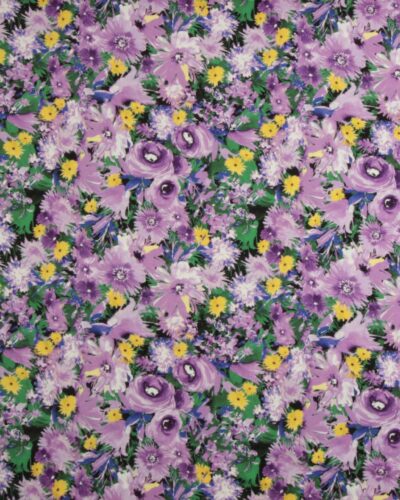 Lilla blomster - Jersey, bomuld/modal