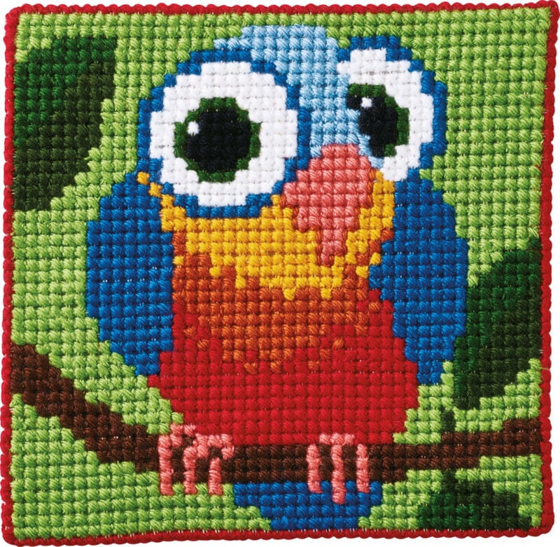 Papegøje - Kits for kids 25x25 cm