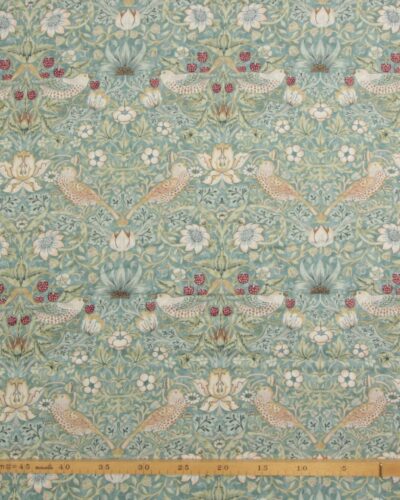Strawberry Thief, støvet grøn - William Morris