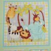 Sweet safari, 1 stort og 4 små motiver - Patchwork panel