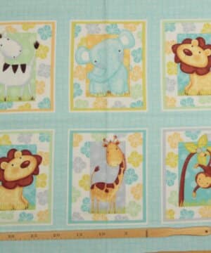 Sweet safari, 5 motiver, 2 af hver - Patchwork panel