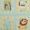 Sweet safari, 5 motiver, 2 af hver - Patchwork panel