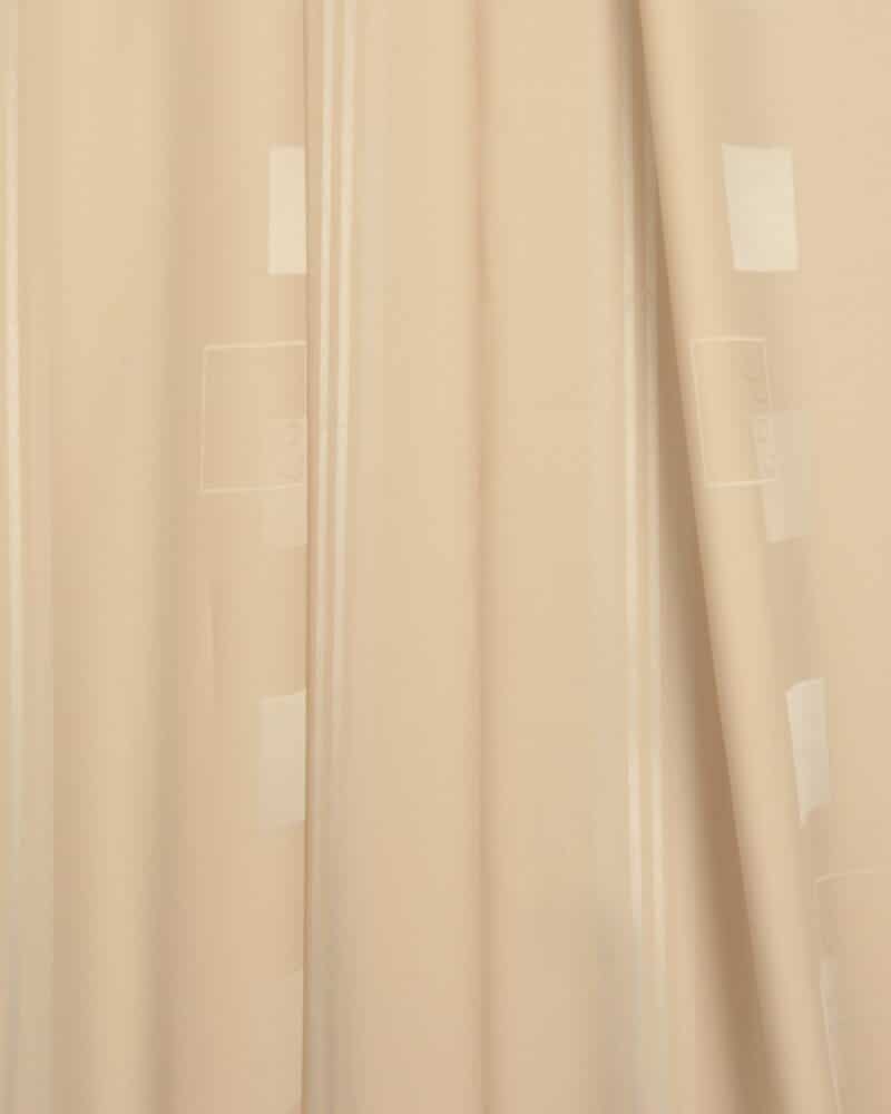 Lys beige med blanke felter og striber - Image 2