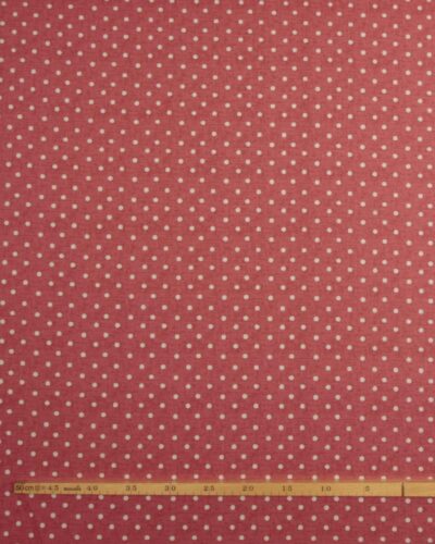 Meleret hindbær m. offwhite prikker - Boligtekstil 9 Meleret hindbær m. offwhite prikker - Boligtekstil