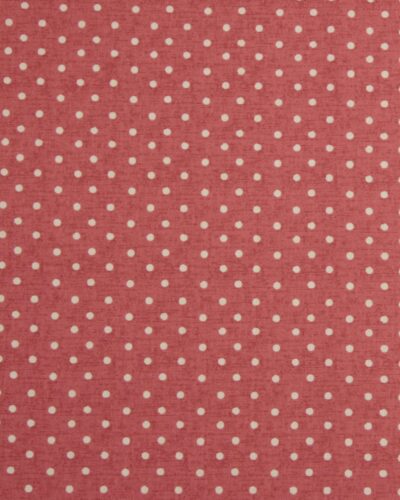 Meleret hindbær m. offwhite prikker - Boligtekstil 8 Meleret hindbær m. offwhite prikker - Boligtekstil