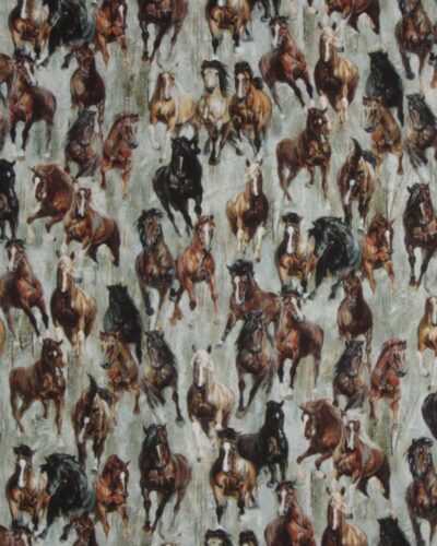 Stallion, heste i galop - Patchwork