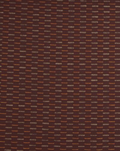 Retro brun/orange - Møbelstof