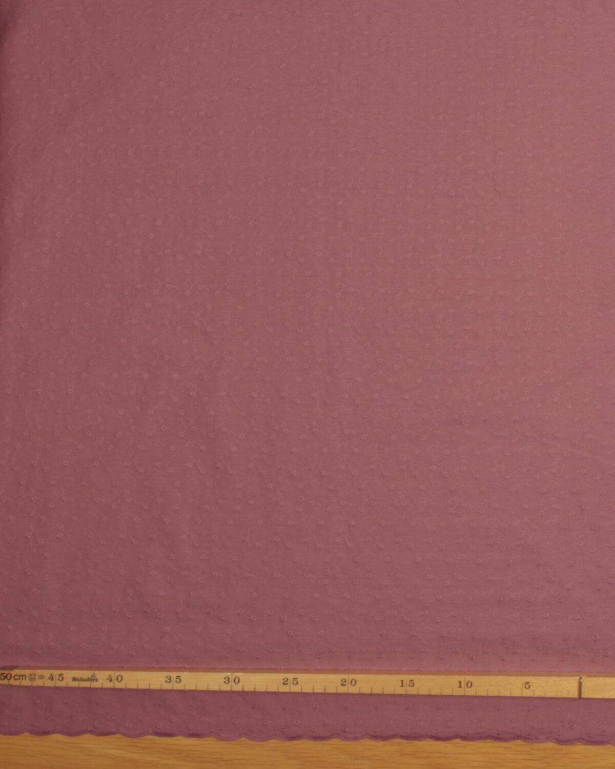 Lys bordeaux - Broderie Anglaise - Billede 3