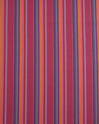 Striber, lilla/cerise, rød/orange - Bomuld/polyester