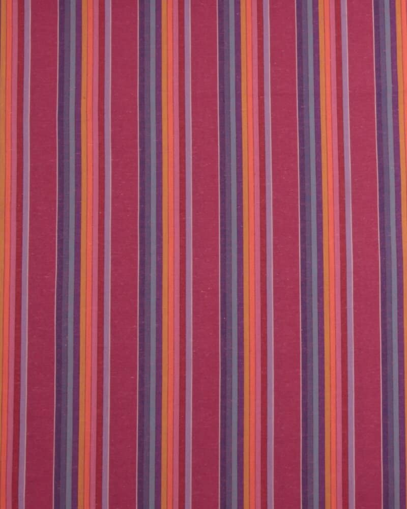 Striber, lilla/cerise, rød/orange - Bomuld/polyester