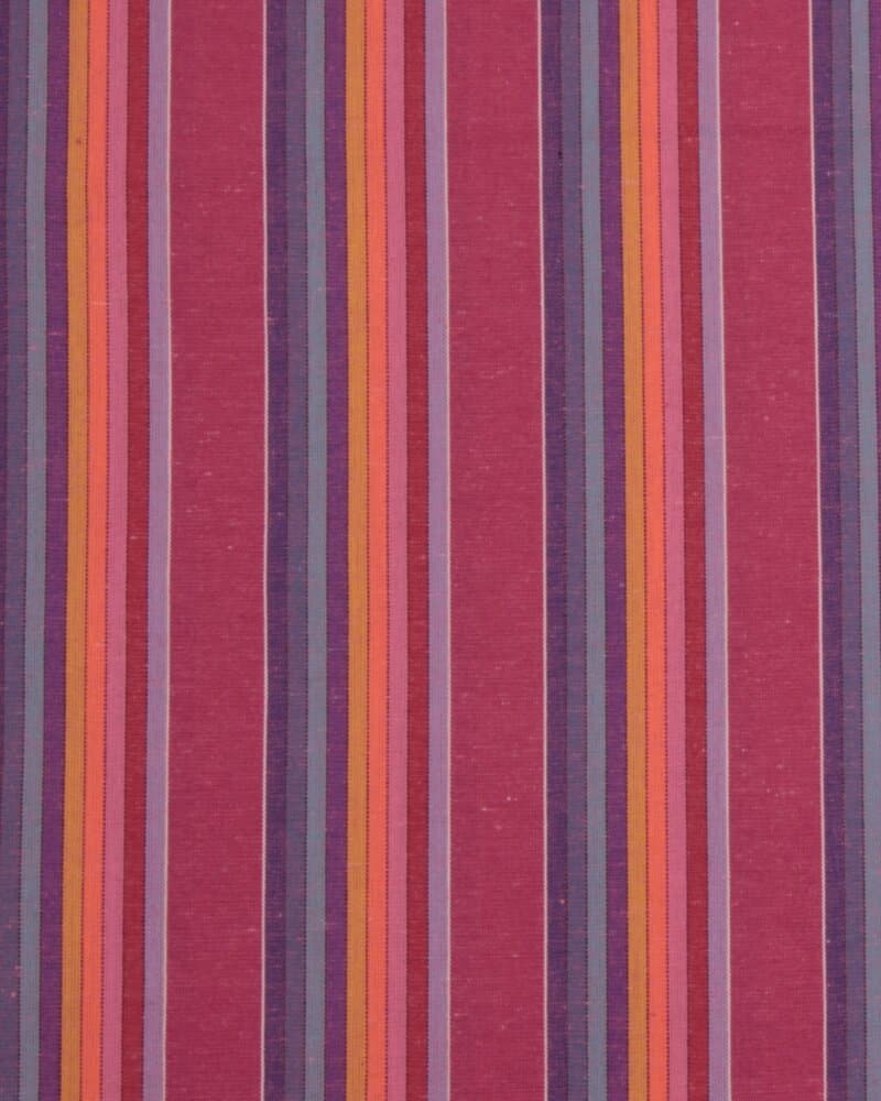 Striber, lilla/cerise, rød/orange - Bomuld/polyester