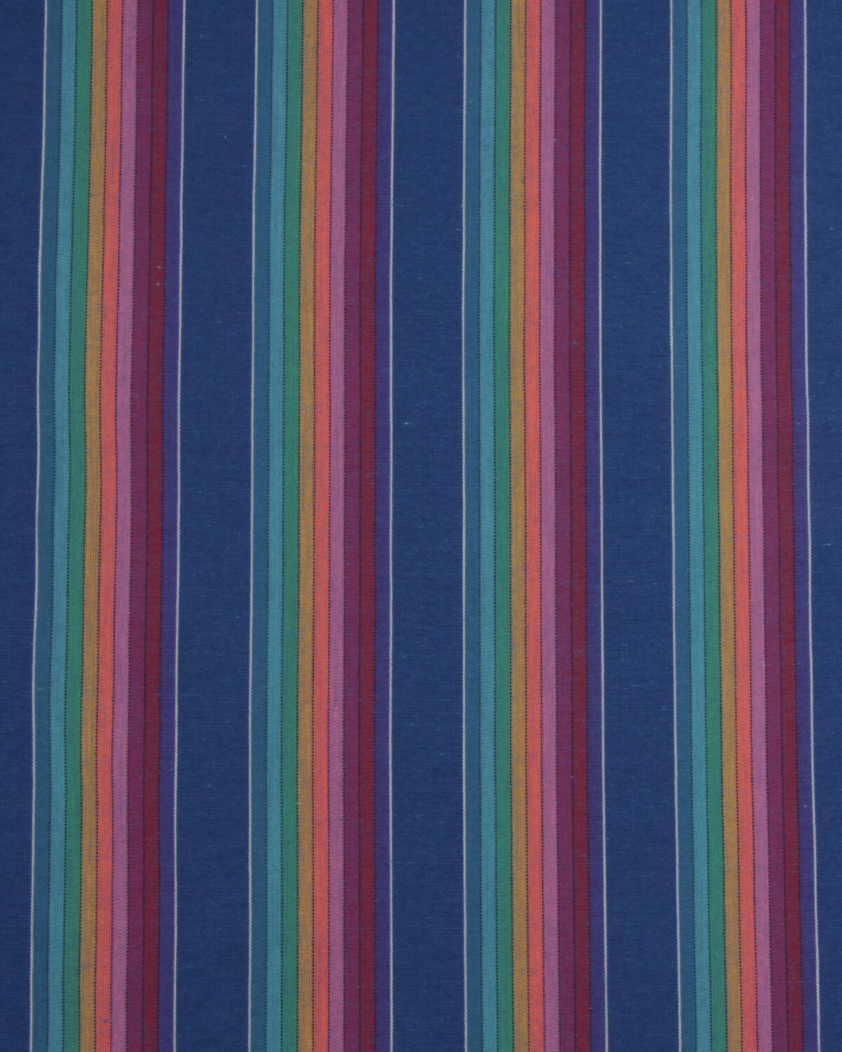 Striber, blå/grøn/lilla - Bomuld/polyester - Billede 2