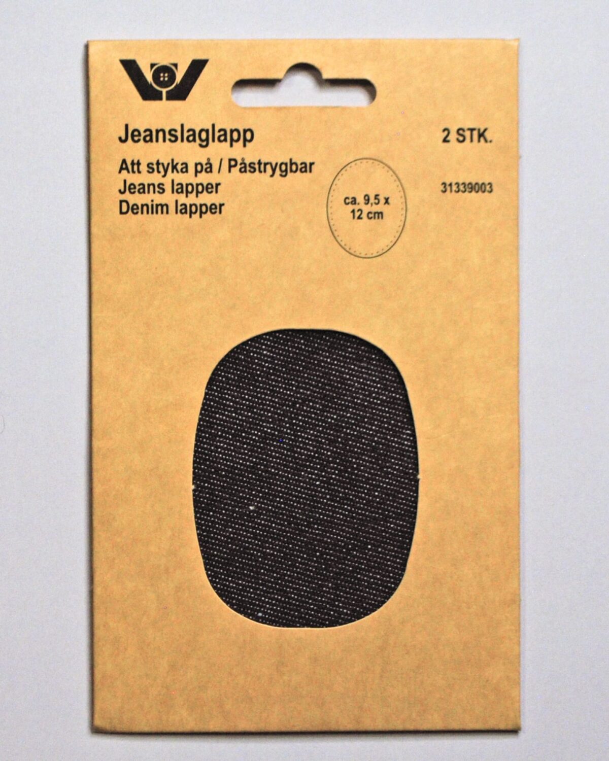 Jeans 2 stk sort - Strygelapper