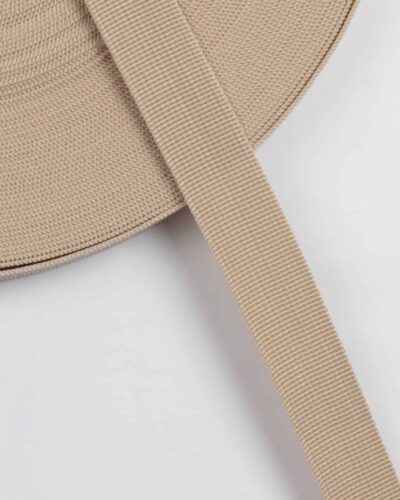 Beige, nylon - Gjordbånd 25 mm