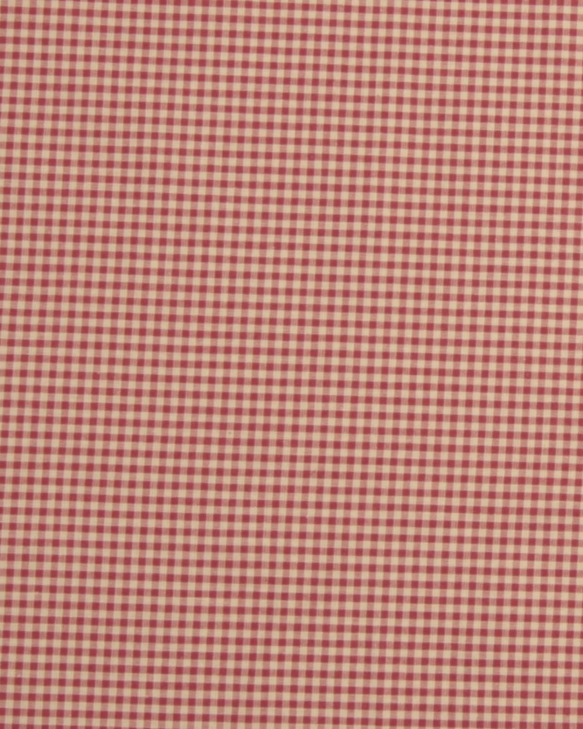 Rød/beige 2x2 mm tern - Bomuld - Billede 2