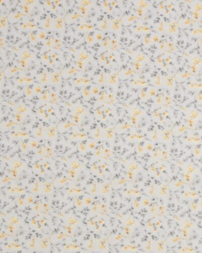 Fields og gold, små blomster på lysegrå - Patchwork