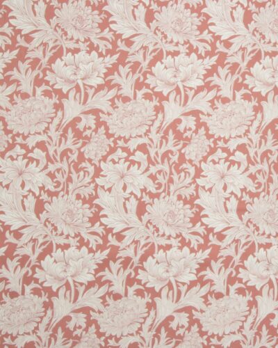 Chrysanthemum tonal, koral/offwhite - William Morris