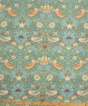 Strawberry thief, støvet petrol - William Morris - William Morris