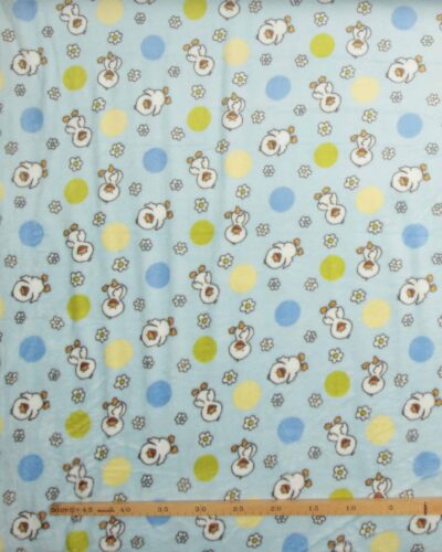 Små ænder på lyseblå - Microfleece