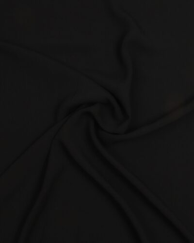 Sort med ru overflade - Chiffon, polyester