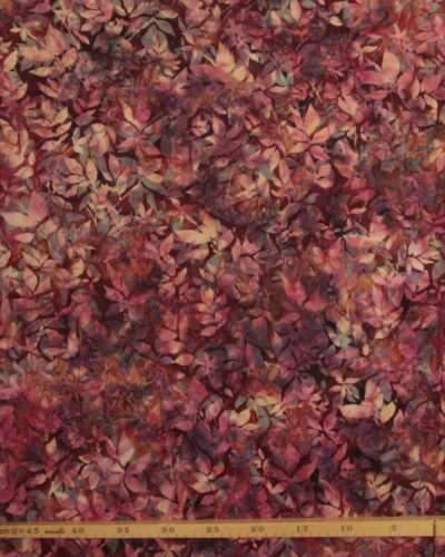 Bladmønster, rust/rød/gul - Bali