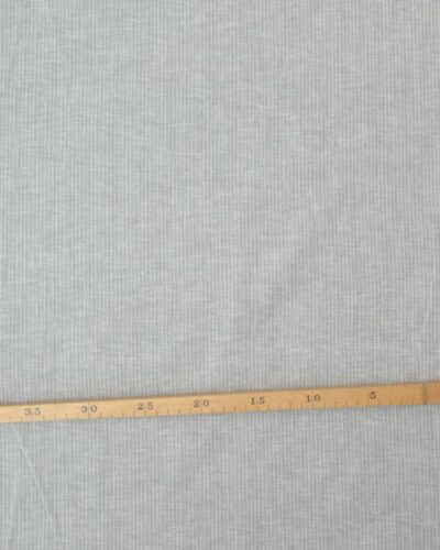 Lysegrå m. smal hvid stribe - Hør/bomuld