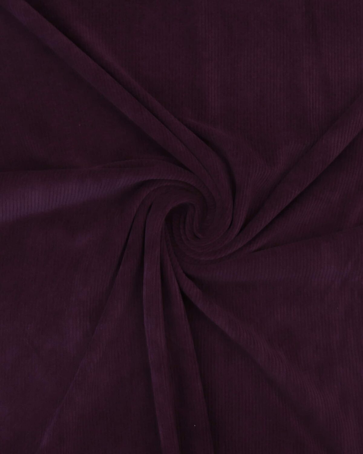 Riflet stræk velour - Aubergine