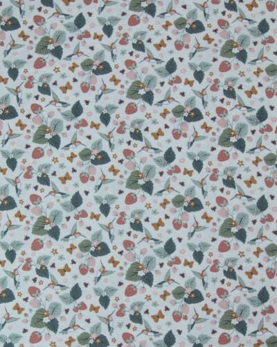 Garden Party, kolibri og jordbær - Patchwork