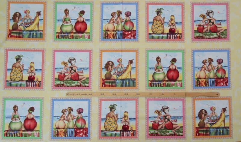 Fruit ladies 15 motiver - Patchwork rapport