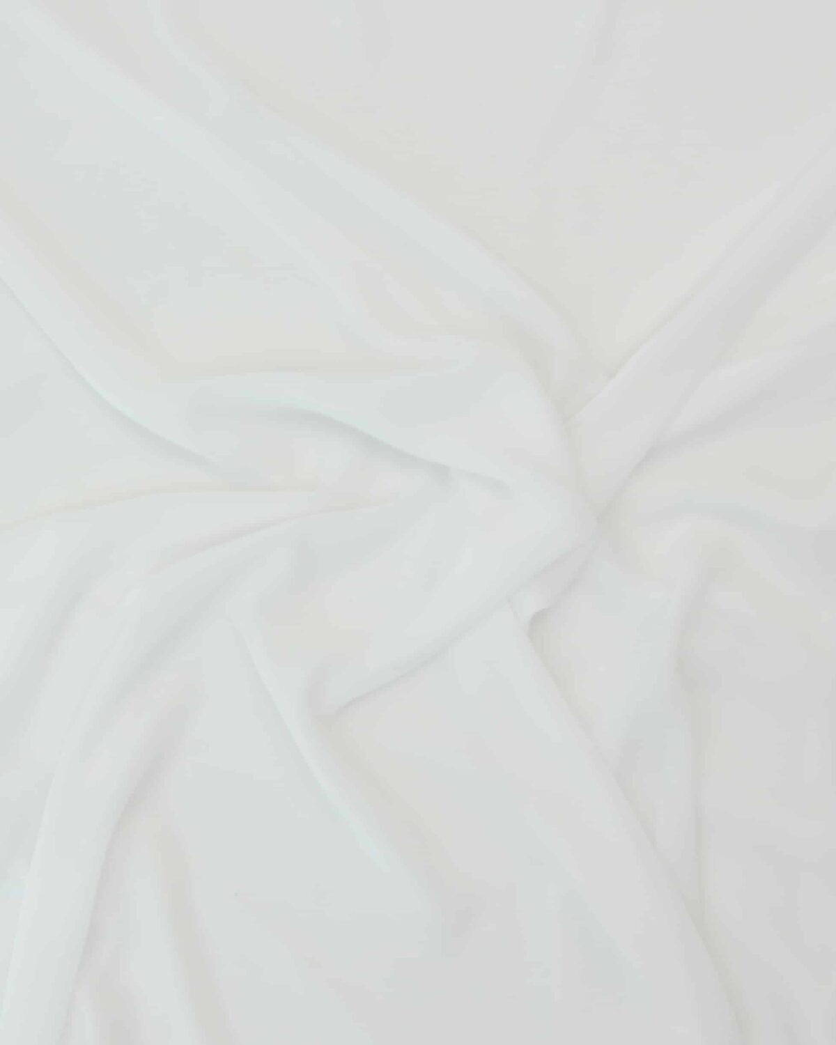 Hvid - Chiffon, polyester