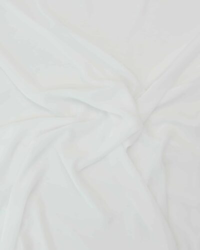 Hvid - Chiffon, polyester