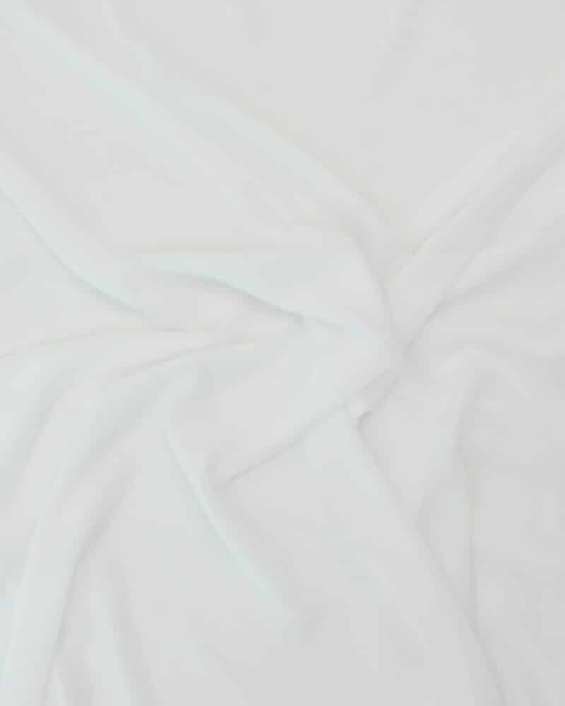 Hvid - Chiffon, polyester