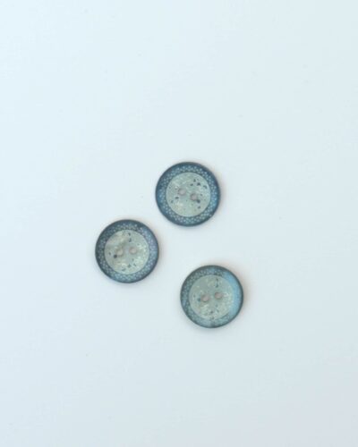 Denimblå/offwhite - Perlemor 18 mm