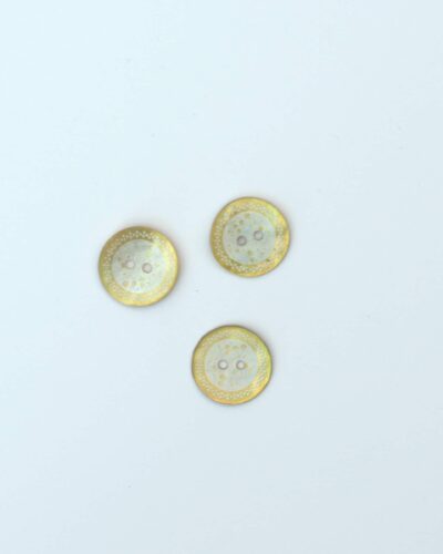 Gul/offwhite - Perlemor 18 mm