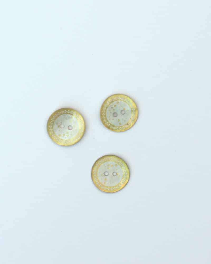 Gul/offwhite - Perlemor 18 mm