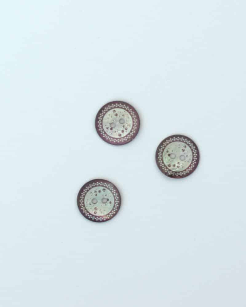 Lavendel/offwhite - Perlemor 18 mm