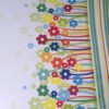 Retroblomster på hvid - Voksdug 2 Retroblomster på hvid - Voksdug