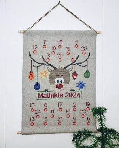 Christmas with Rudolph - ca. 38x56 cm