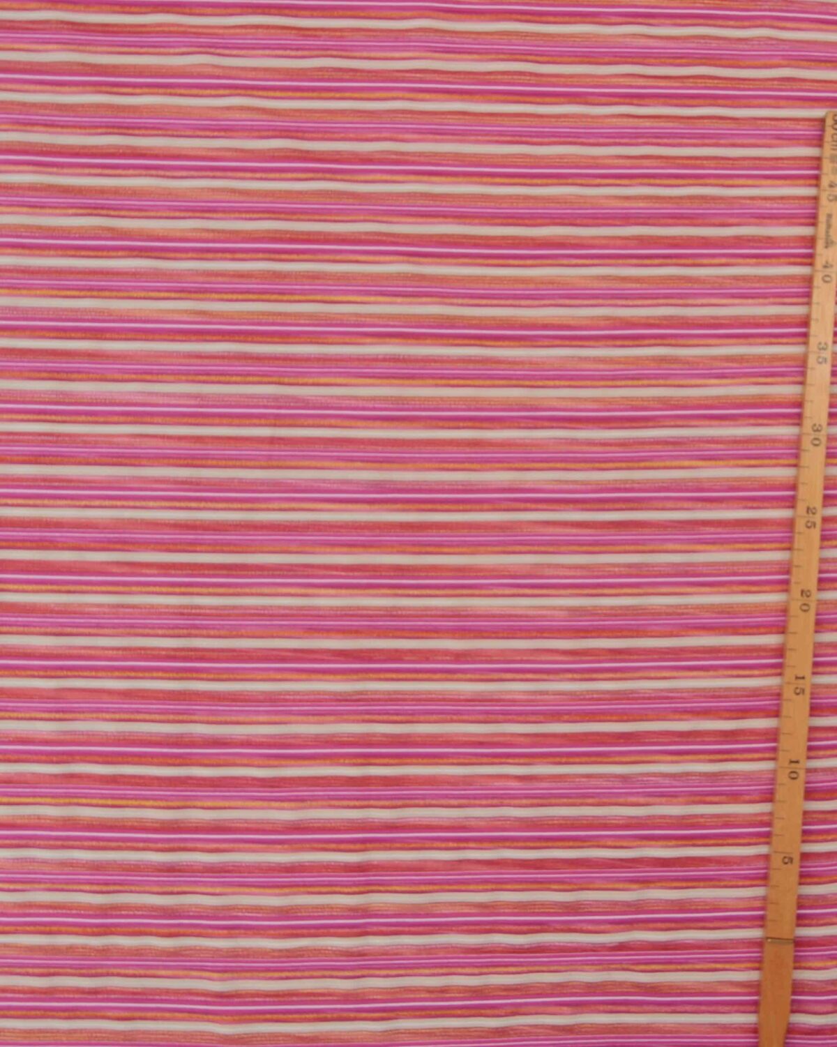 Striber, pink/guld/kobber/beige - Polyester jersey - Billede 2