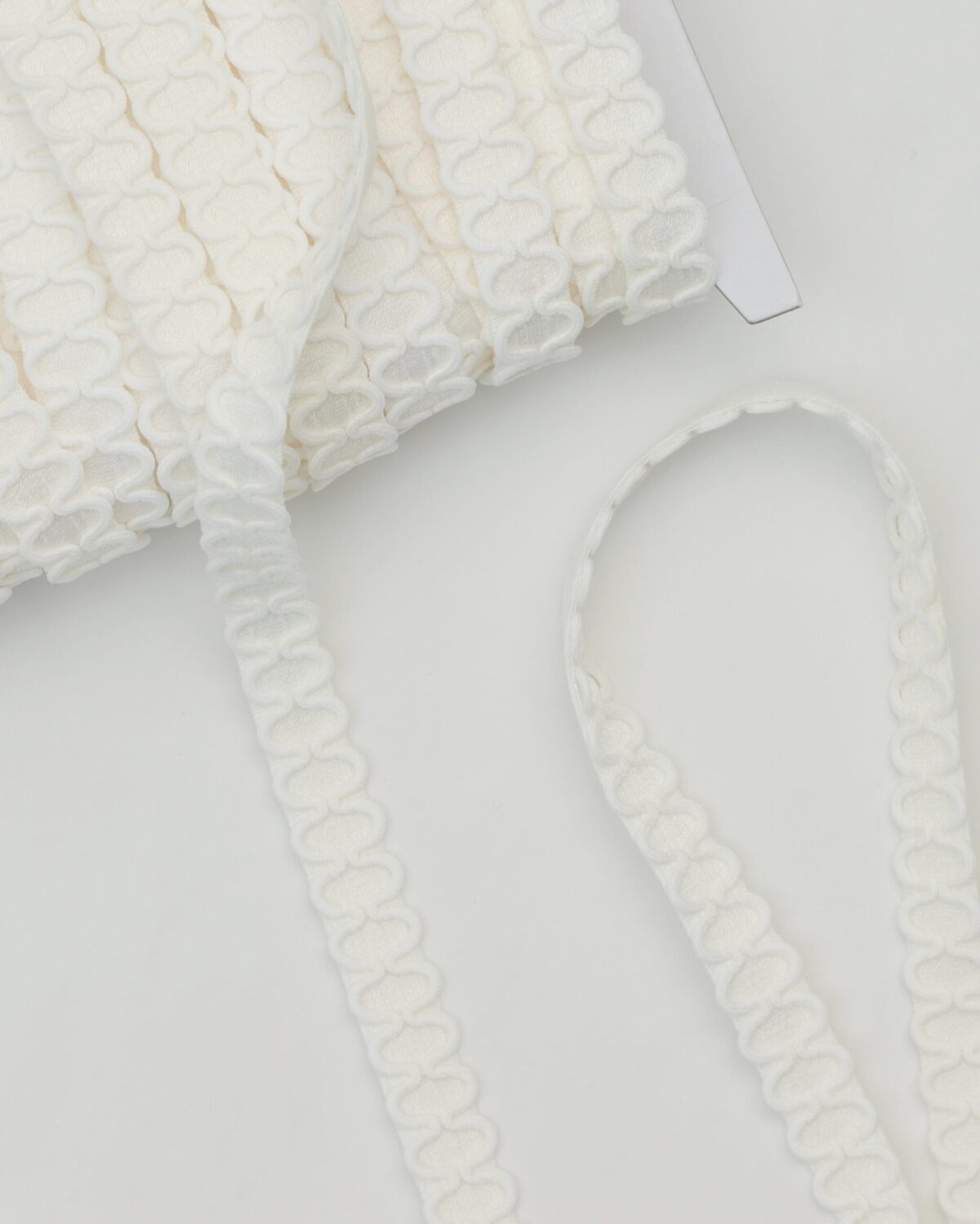 Strop elastik, flødefarvet - 15 mm