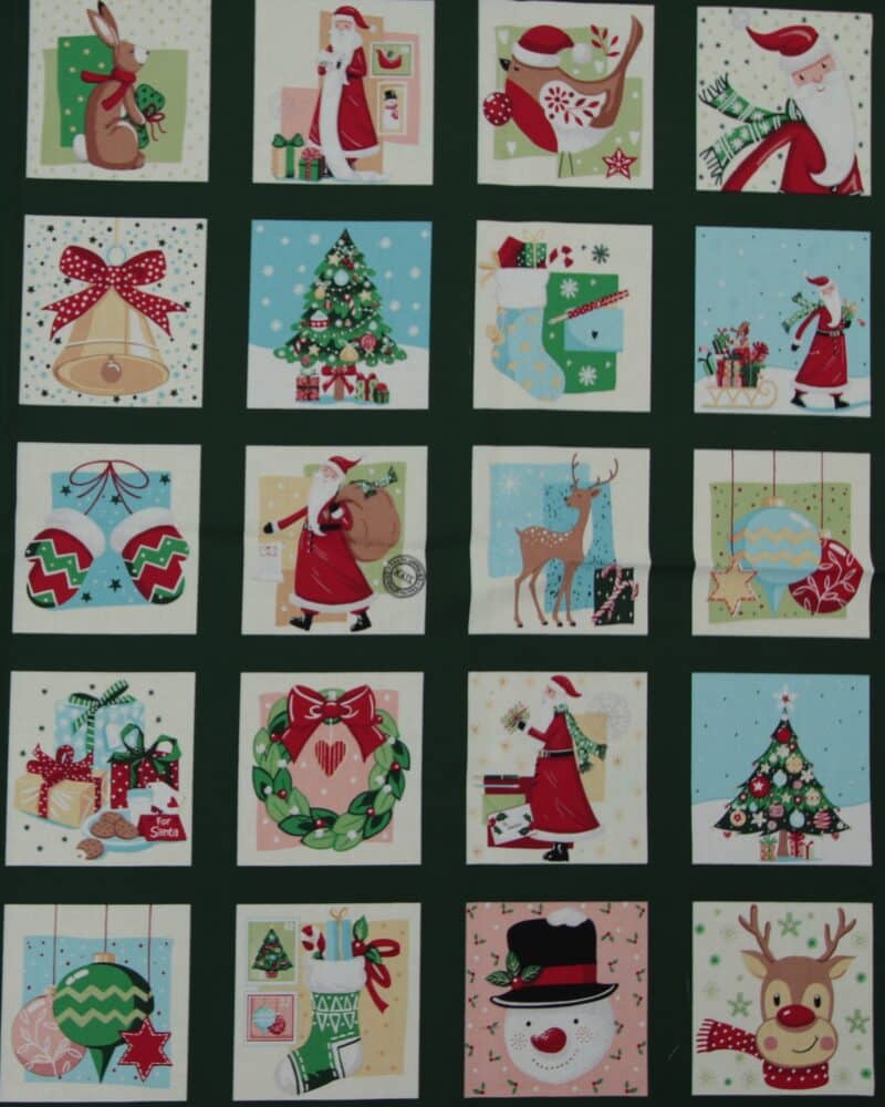 Christmas whishes, 40 julemotiver - Patchwork panel