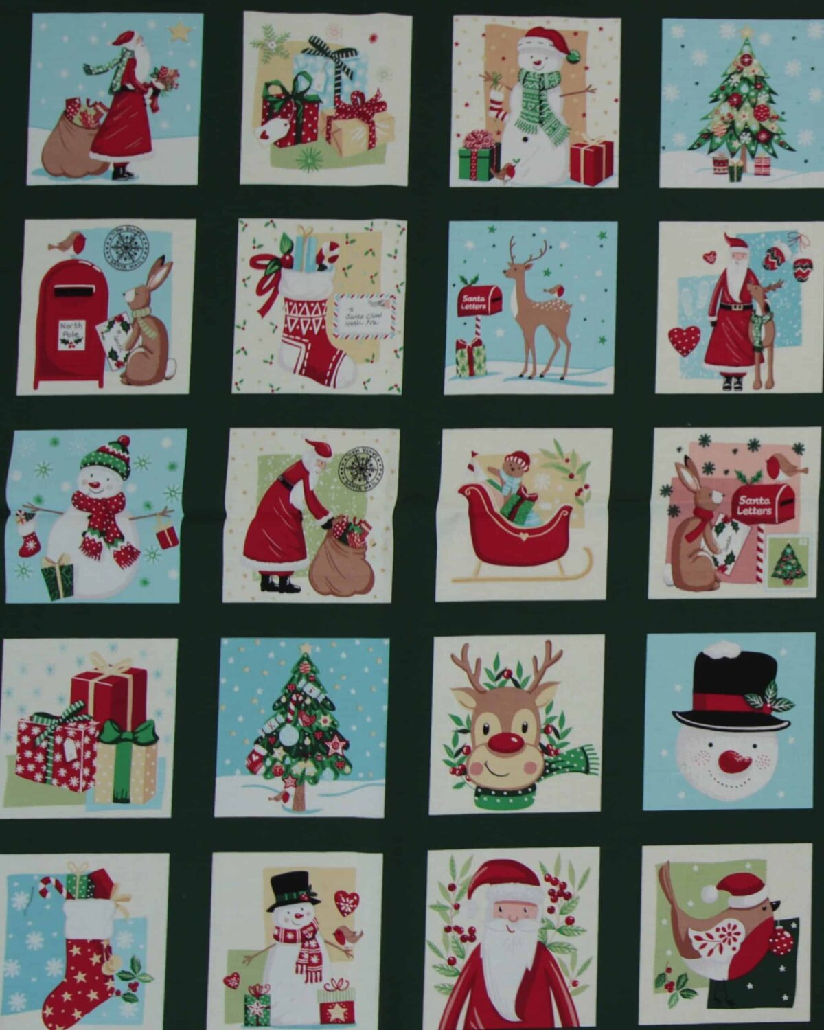 Christmas whishes, 40 julemotiver - Patchwork panel - Billede 2