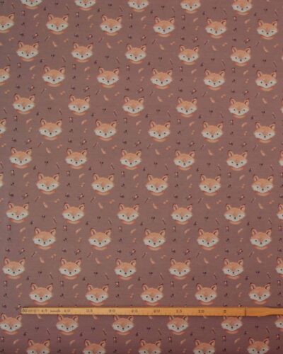 Rævehoveder på nougat - French Terry 6 Rævehoveder på nougat - French Terry