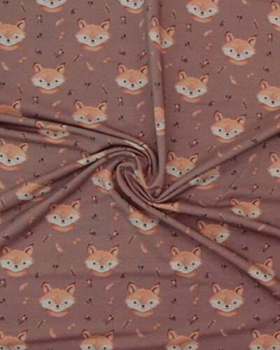 Rævehoveder på nougat - French Terry 7 Rævehoveder på nougat - French Terry