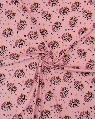 "Super Girl" på lyserød - Jersey 7 "Super Girl" på lyserød - Jersey