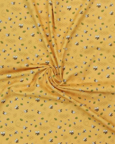 Bier på gul - Bomuld 7 Bier på gul - Bomuld